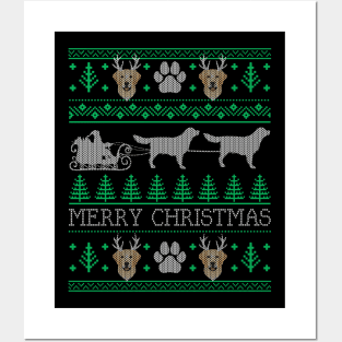 Funny Labrador Retriever Dog Lovers Ugly Christmas Xmas Posters and Art